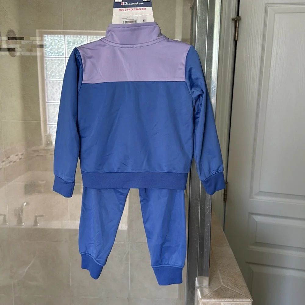 Champion - Girls Purple and White Tracksuit- Size 3T - Picture 4 of 6
